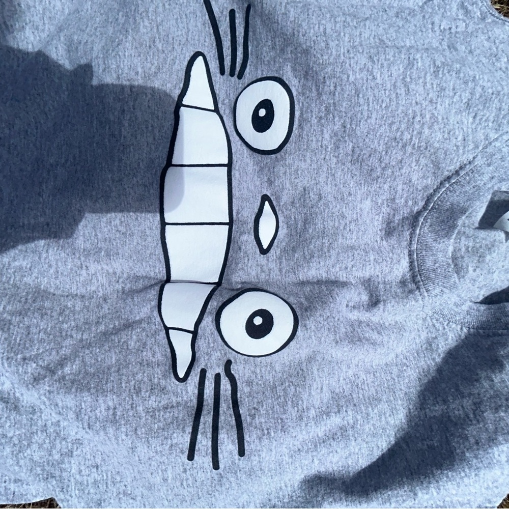 Gray Totoro Graphic shirt